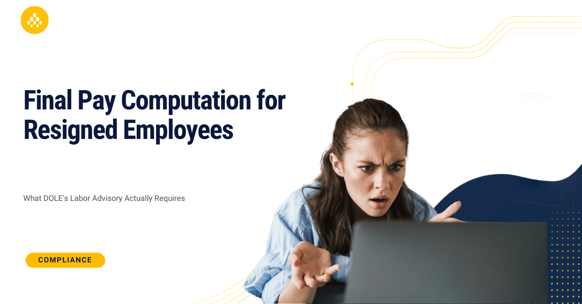 Final Pay Computation for Resigned Employees