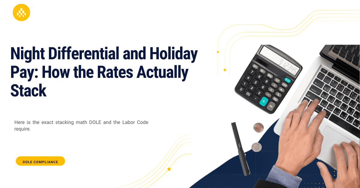Night Differential and Holiday Pay: How the Rates Actually Stack